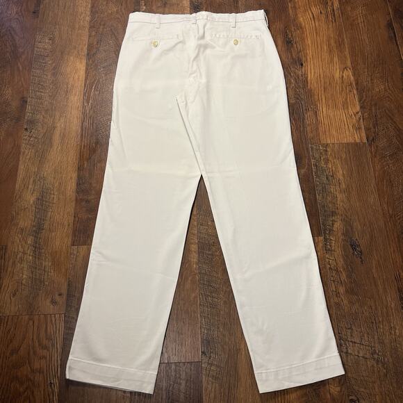 Joseph Abboud Men's Ivory Stretch Twill Cotton Dress Pants Size 32/32 - Picture 2 of 8